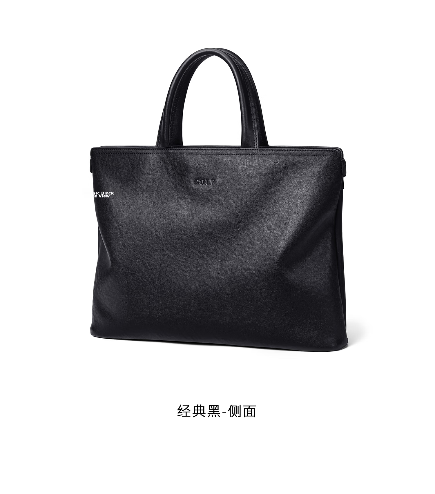 GOLF Men's Briefcase First Layer Cowhide Handbag 13.3/14 Inch Laptop Bag Business Document Bag 20