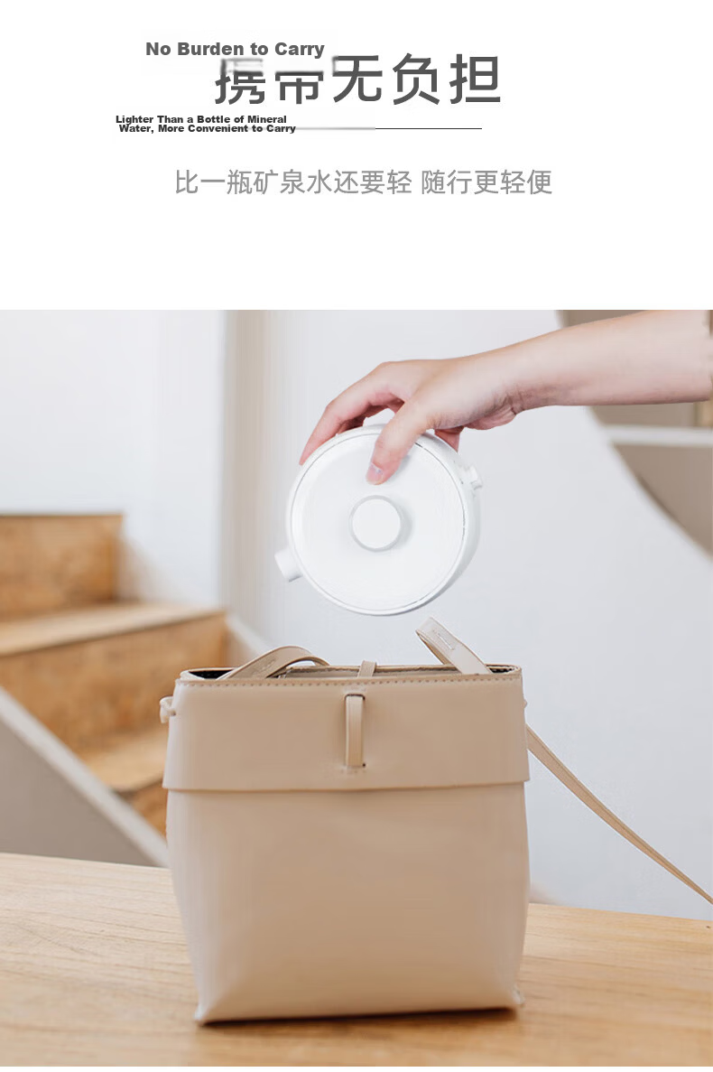 German Pool Foldable Temperature-Controlled Electric Kettle Portable Travel Water Boiling Cup Food-Grade Silicone Stainless Steel Mini Electric Cooker Wide Voltage - 309 5