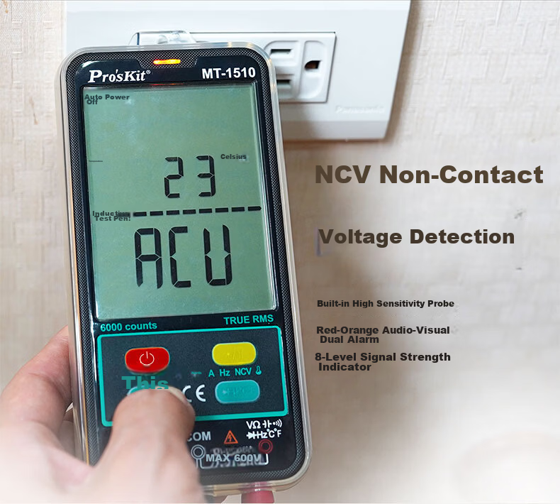 Pro'sKit MT-1280D Digital Multimeter, LCD Display, Intelligent Burn Protection, Universal Meter, Electrician's Meter 10