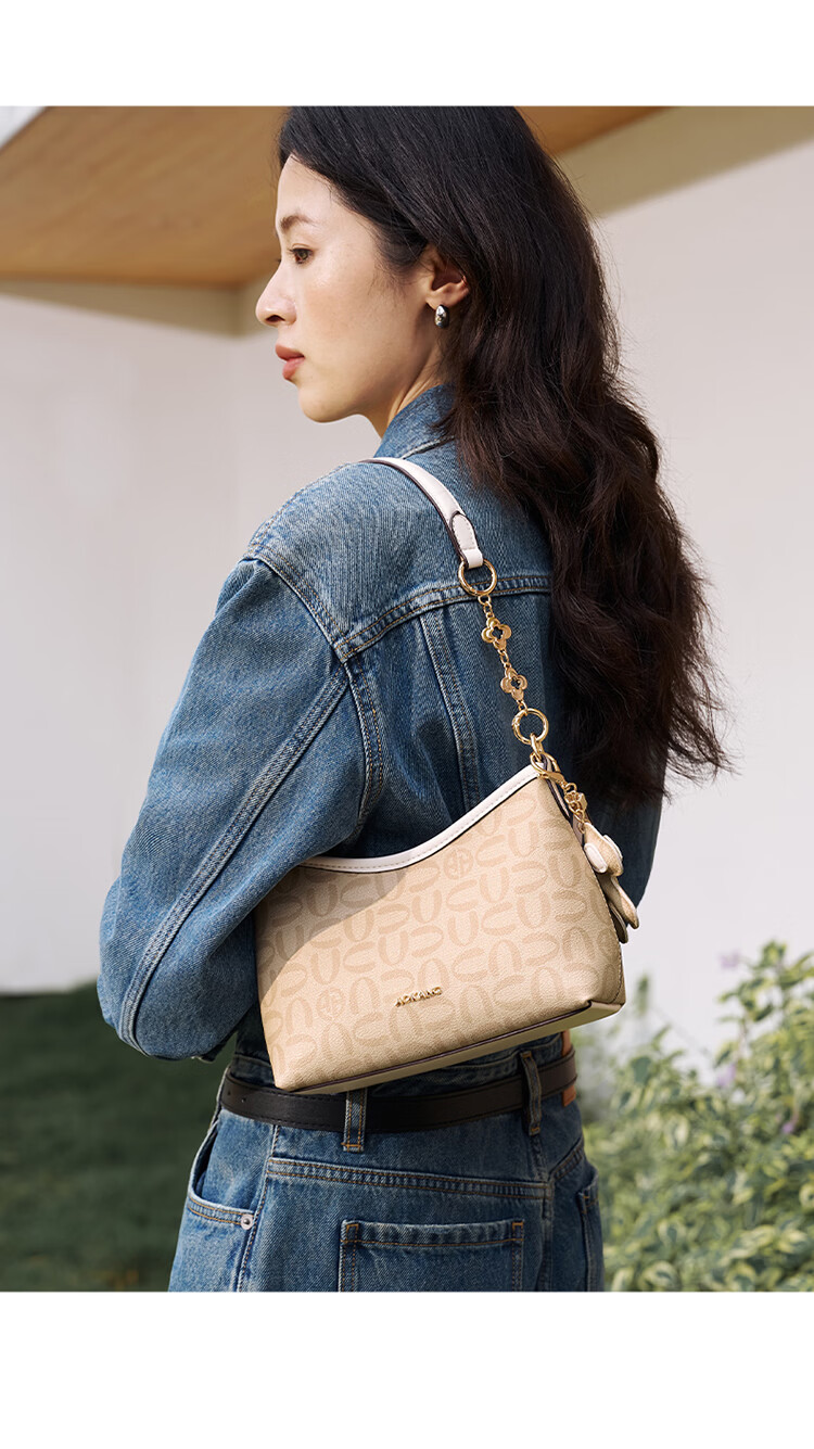 Aokang Women's New Fashion Underarm Bag Commuter Versatile Shoulder Crossbody Bag Birthday Gift High-End Feel for Girlfriend Wife 13