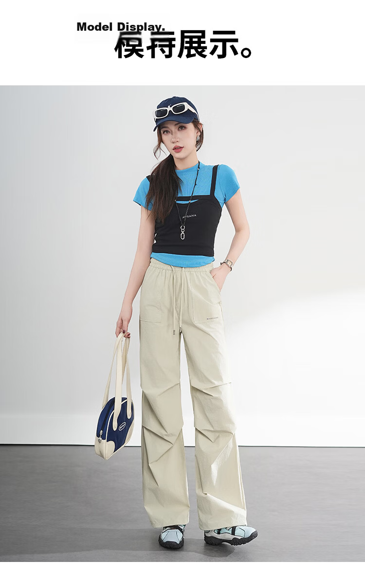 Free Style Women's Cargo Pants Summer Thin 2026 New High Waist Slim Waterproof Quick-Dry Outdoor Paratrooper Hiking Tactical Pants 17