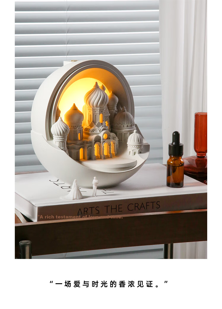 Fanpin Shiguang Snowhouse Humidifier Flameless Aroma Diffuser Home Atmosphere Creative Desktop Ornament Goddess Day Gift for Women and Men 10