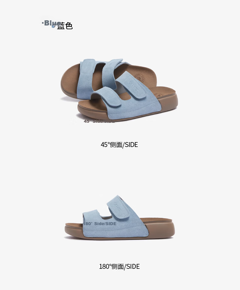 CAMEL Outdoor Soft Loafers 2.0 Thick Sole Velcro Birkenstock Sandals L26M504019 Brown (Suede) Size 39 10
