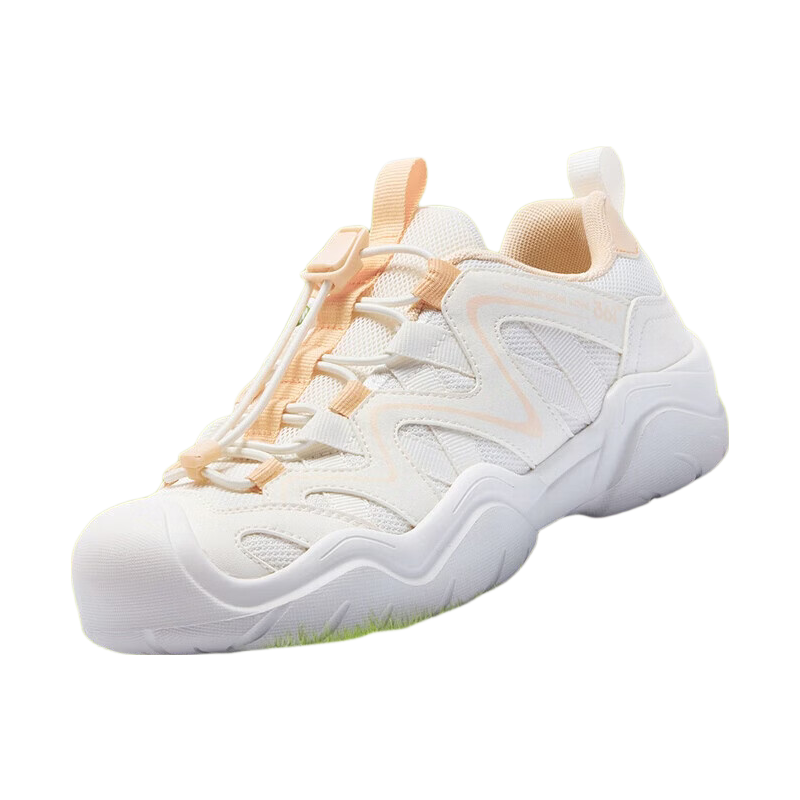361° Kids Sports Shoes 2026 Spring Lightweight Rebound Outdoor Casual Running Shoes for Boys and Girls White Size 36