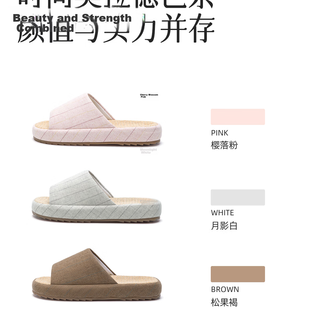 Lidani Thick Sole Linen Slippers with Beef Tendon Sole Indoor Home Wool Slippers 2026 New Rock Gray 42-43 6
