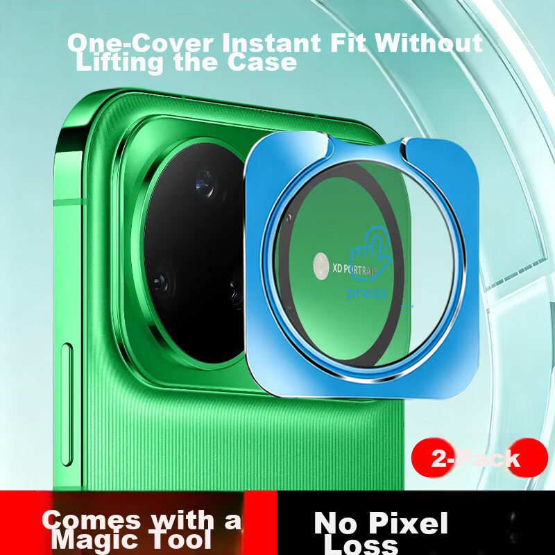 Fly Planet [2-Pack Instant Stick] Huawei Nova 15 Ultra Lens Protector Ultra-Clear Anti-Scratch Tempered Glass Film for Huawei Nova 15 Ultra Rear Camera