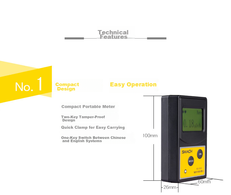 SMACH RG600 Nuclear Radiation Detector Ionizing Radiation Personal Dosimeter Alarm Geiger Counter 12