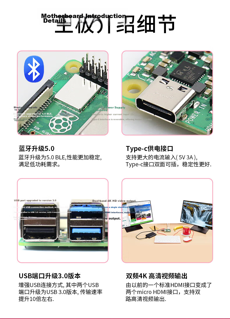 LOBOROBOT Raspberry Pi 4B Development Board AI Python Programming Industrial Development Board 21