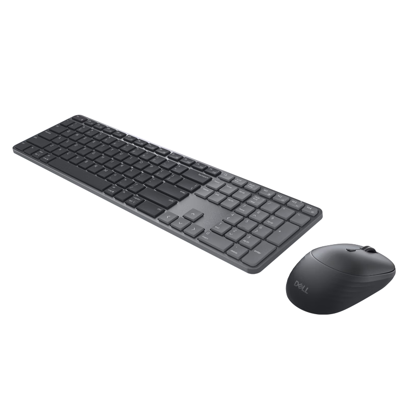 DELL Wireless Keyboard and Mouse Set Bluetooth Mouse High-End Business Office Full-Size Keyboard Peripheral Laptop Desktop MacOS External Silent Slim Keyboard KM726