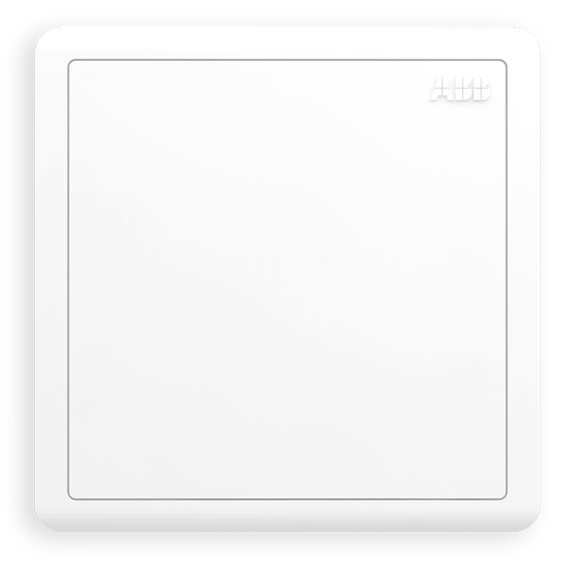 ABB Switch Socket Panel, Yuanchi Series White Wall Blank Panel, AO504