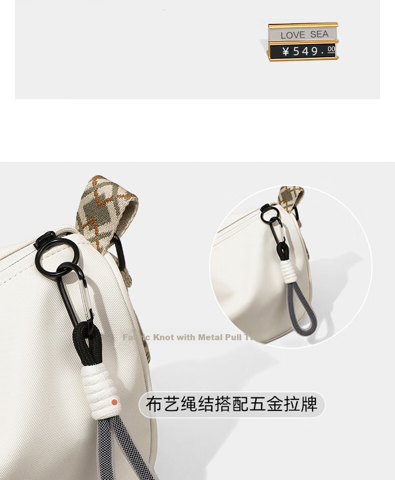 Aegean Sea Women's Shoulder Bag Crossbody Canvas Bag Commuter Fashion Light Luxury Birthday Qixi Valentine's Day Gift for Girlfriend 11