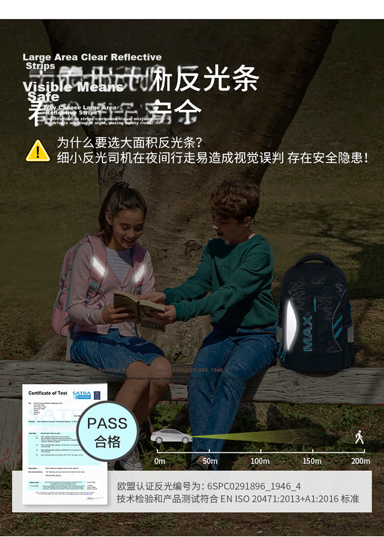 TigerFamily Tiger Backpack for Primary School Students Grades 3-6, Middle And High School Students, Spine-Protecting And Load-Reducing Backpack for Boys And Girls 13