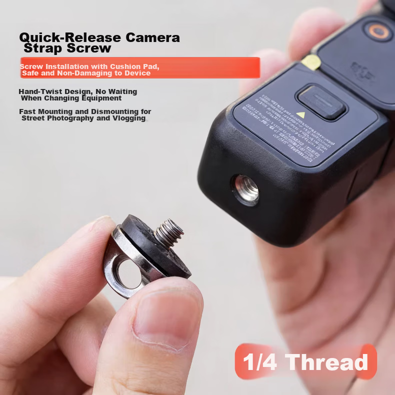 Sihuan Ke DJI Pocket 4 Pro/4/3 Accessory Lanyard Screw 1/4 Camera Screw Yingshi X5X4X3X2 DJI OSMO 360 Pocket Gimbal 3 Quarter-Inch Screw 1