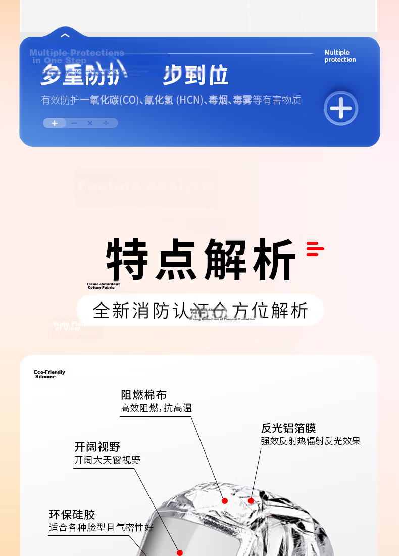 Mingdianxiaofang Fire Mask TZL30, Silicone Luminous Model, National Standard 3C Certified, Smoke And Toxic Gas Protection Mask, Filtered Fire Self-Rescue Respirator, High-Rise Fire Escape, for Home, Rental Apartments, Hotels 10