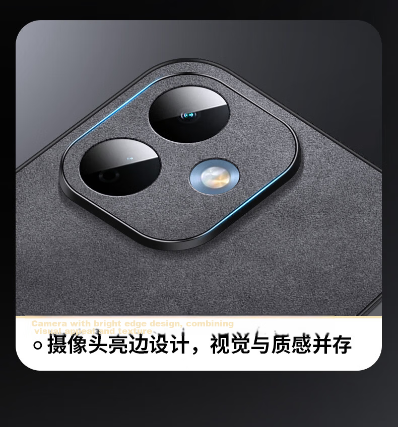 Shangsu Compatible Redmi Note 17 Pro Phone Case Xiaomi Redmi Full Coverage Soft Case Minimalist Drop-Resistant Luxury Sheepskin Leather Cover Black for Men and Women 4