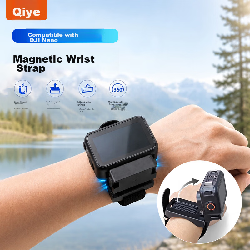 Qiye Magnetic Lanyard Mount First-Person View DJI Nano Accessory Osmo Nano Neck Shoulder Chest Strap Mount for Unboxing and Filming Videos