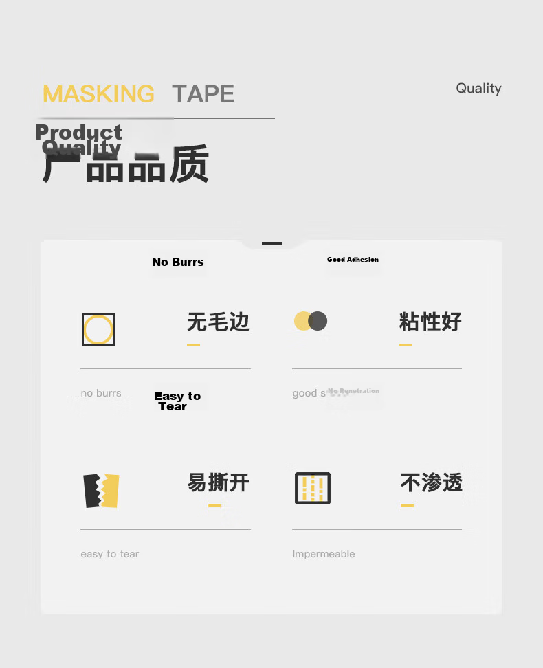 Master Package Masking Tape 100mm x 50m - Paint Protection, Seamless Art Tape, Color Separation, Hand Tear, Wall-Friendly 2