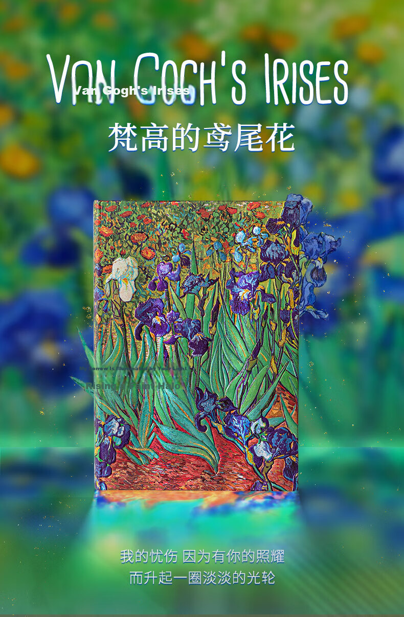 Paperblanks Premium Notebook Van Gogh Irises High-Quality Journal Gift for Students and Teachers Elegant Diary 1