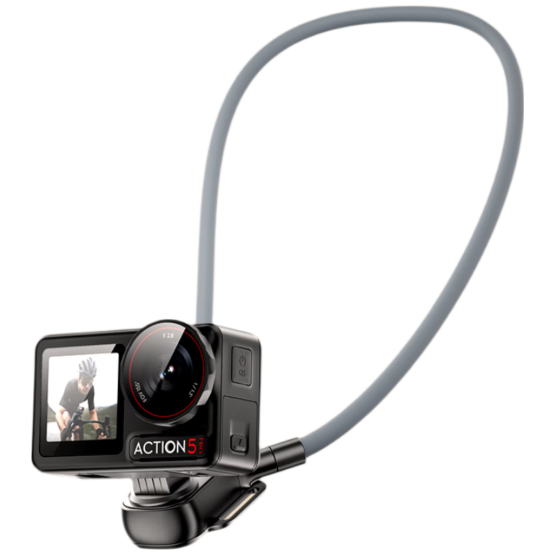 Soyin Sports Camera Neck Strap Mount First-Person View Compatible with DJI Action 6/5 Pro 4, Pocket 3, Yingshi Ace Pro 2, GoPro