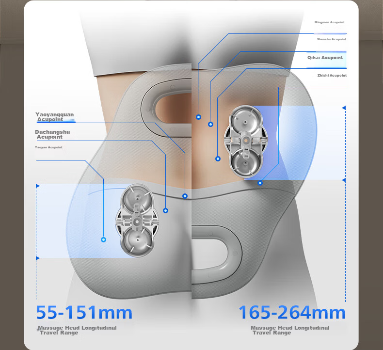 PHILIPS Waist Massager Cushion Shoulder Neck Back Massager Lumbar Heat Kneading Tapping Gift for Parents and Loved Ones 3117B 11