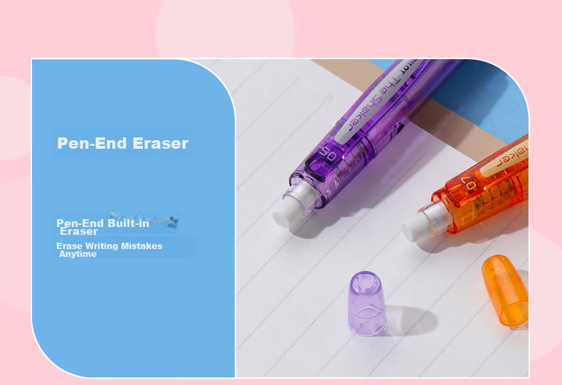PILOT THE SHAKER 0.5mm Mechanical Pencil with Eraser Purple for Kids Elementary School Beginners Sketching 12