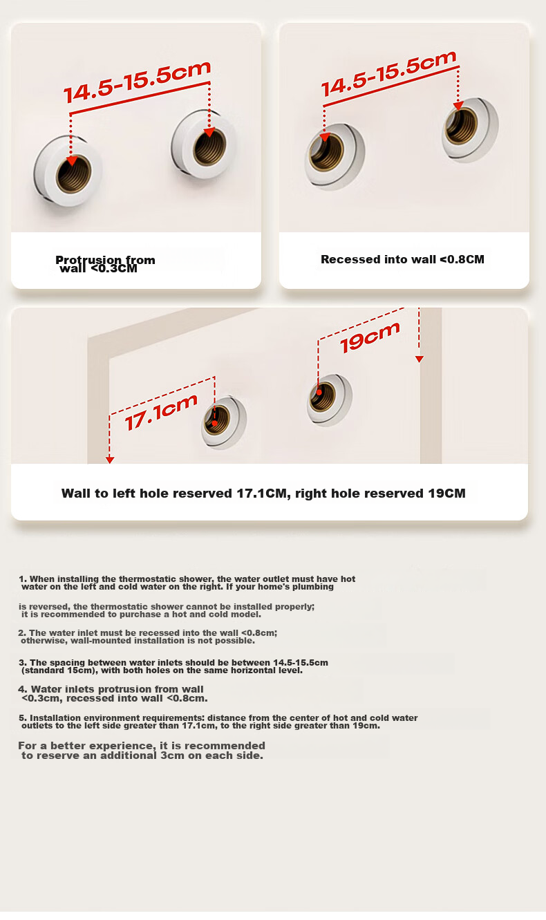 HUIDA HE662 Complete Shower Set Bathroom Shower Faucet High-Pressure Brass Shower Head Home Use Milk White 37