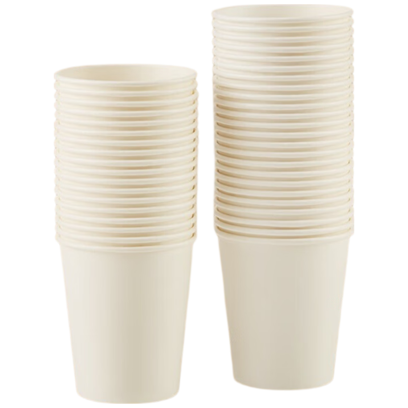 JD Original Disposable Paper Cups, Thickened Food-Grade Office Business Home Water Cups, 230ml [200 Count]