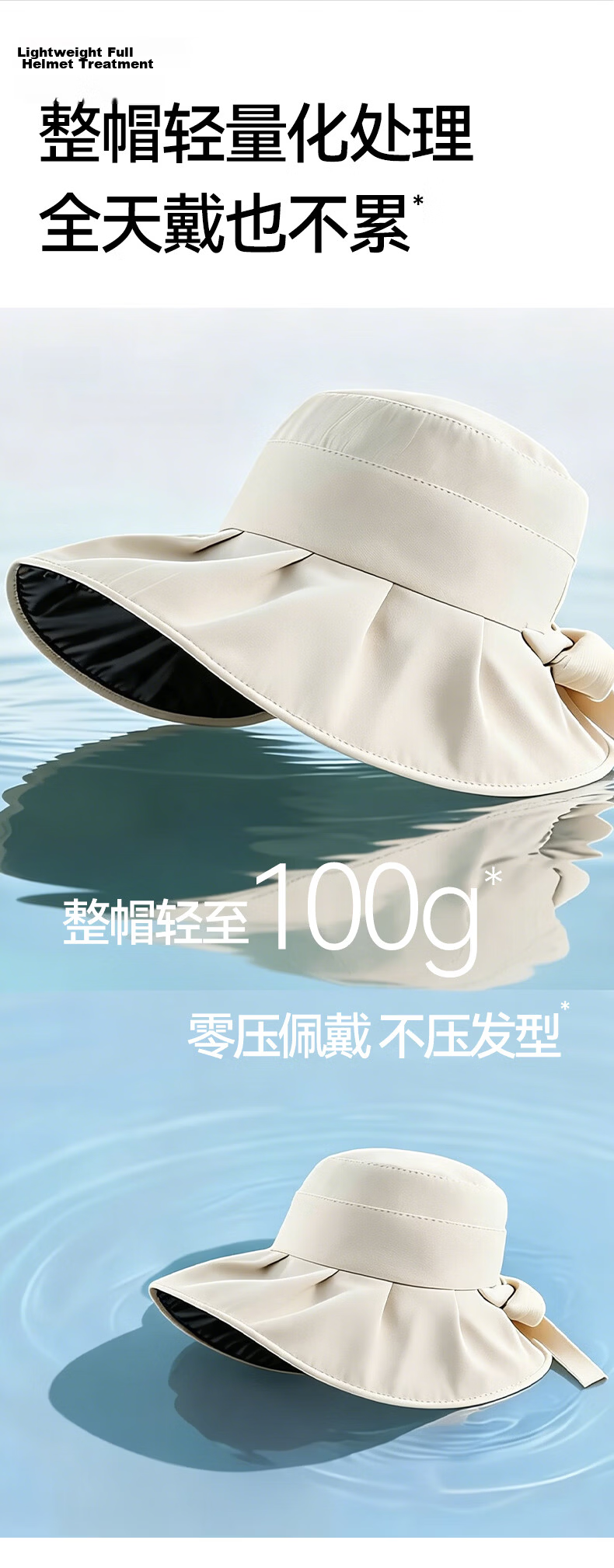 FitonTon Sun Protection Hat for Women, Summer Black Gel Beach Sun Hat, UV Protection Wide Brim Outdoor Versatile Cool Hat 10