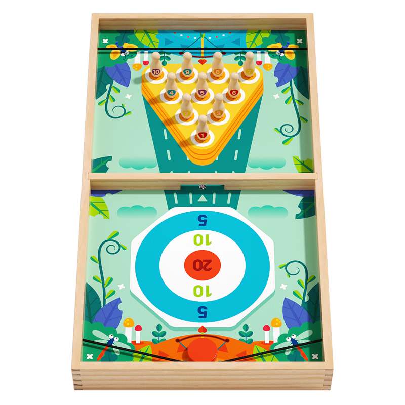 Fuhai'er Large Size Pop-up Chess Educational Toy Board Game Bowling for Kids Boys Girls Parent-Child Interactive Two-Player Battle