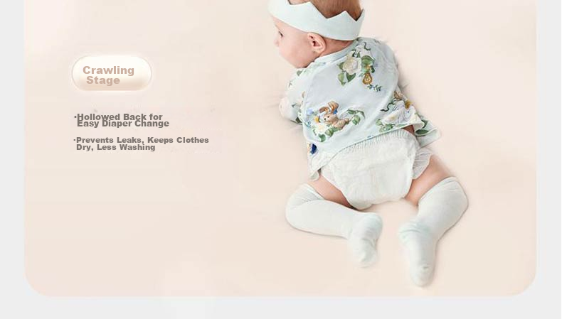 Babycare Baby Sleeveless Romper Soft Comfortable Jumpsuit Newborn Full Moon Infant Clothing Camellia Wind Chime - Green 59cm 9