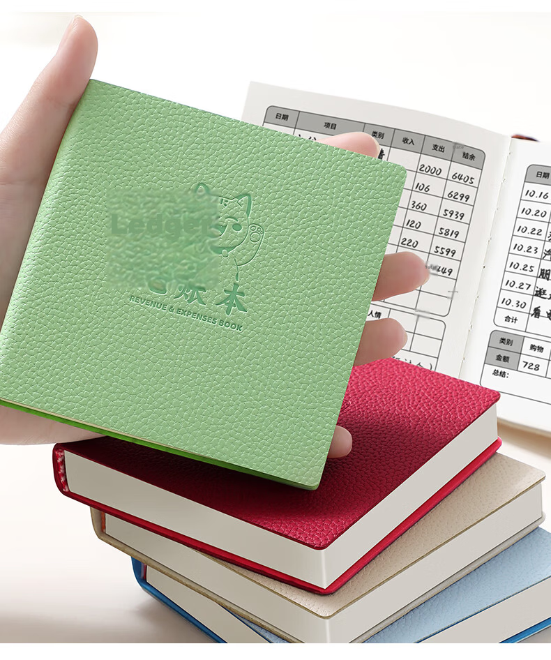 Faramon Square Daily Cash Ledger Expense Classification Detailed Account Book Green 10
