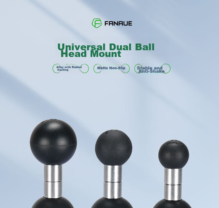 FANAUE Motorcycle Phone Holder Double Ball Joint Link Base 17 to 20mm Extension Accessory LB-17(20) 1