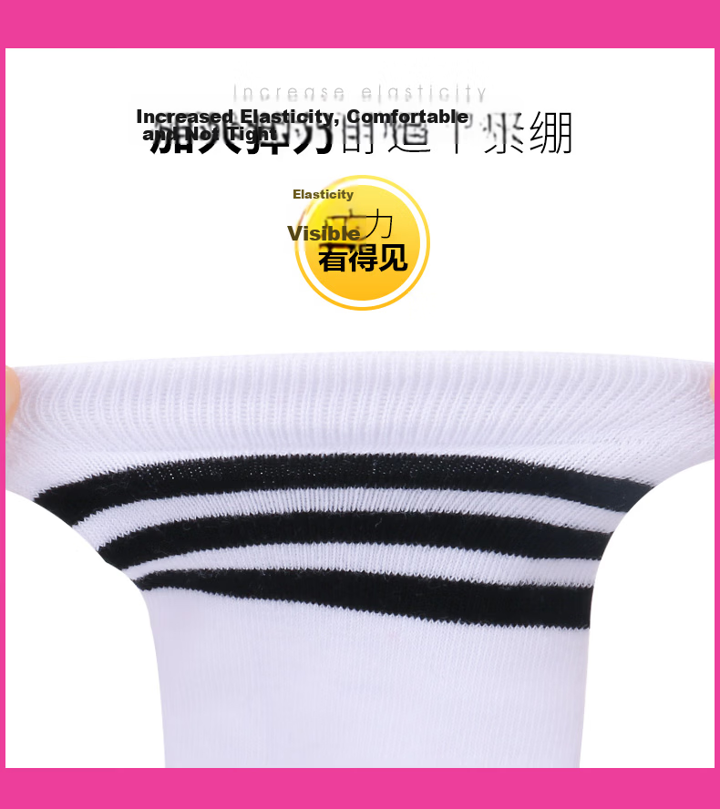 Barbie Kids Over-the-Knee Cotton Socks Thin Student Girls Mid-Calf Socks Spring Autumn Boys High Tube Football Socks 4