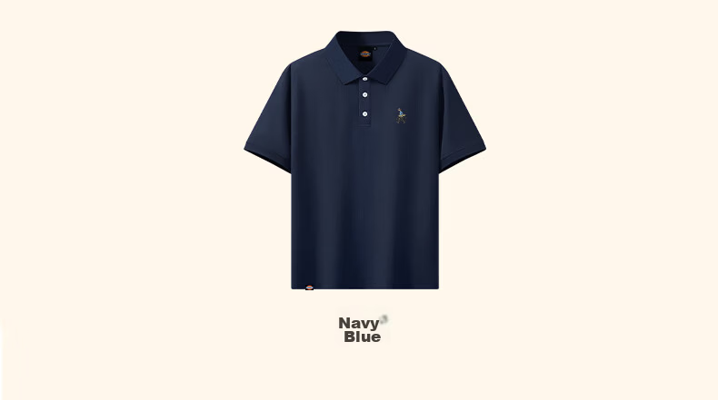 Dickies Mulberry Silk Short Sleeve Polo Shirt Men Summer New Antibacterial Cooling Light Business Collar T-Shirt B Light Gray L 16