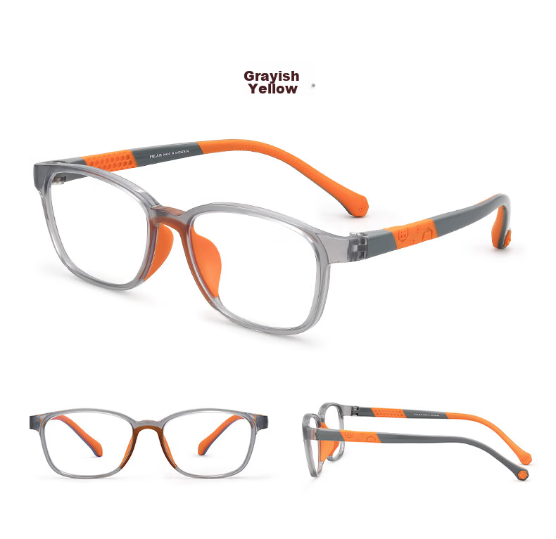 Pulais Kids Blue Light Blocking Glasses Anti-Myopia Frame Unisex Dark Blue 8072 + Gift Box 35