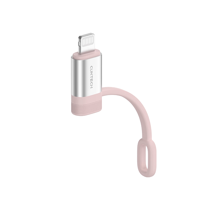 CUKTECH Coolstate CP Apple MFi Certified Adapter 3A Fast Charging Type-C to Lightning Converter Charging Data Transfer Android Apple Adapter Pink