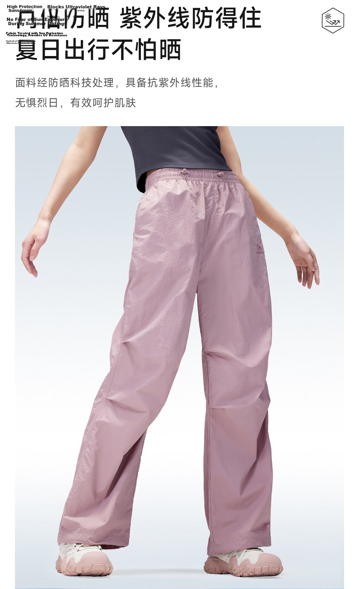 CAMEL Women's Outdoor Quick-Dry Pants Spring Summer Thin Cool Breathable Sun-Protective Wide-Leg Hiking Military Pants for Men 5