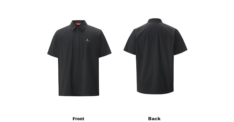 Biyinlefen Outdoor Functional Fabric 2026 Summer New Men's Casual Commuter Water-Repellent Short Sleeve Polo Shirt 16