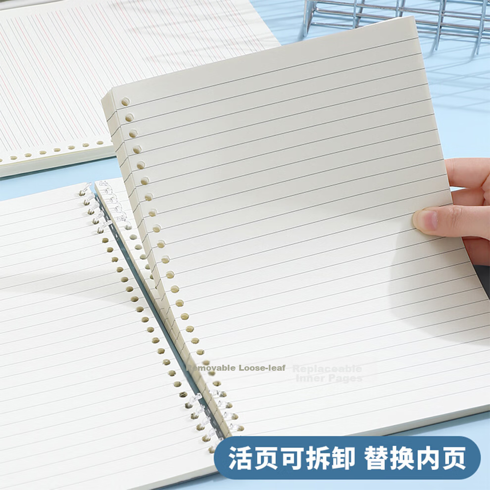 Zuolanzhe Back-to-School Essential A5 Thickened Loose-Leaf Notebook for Middle and High School Students Detachable Refill History Subject Notebook 6