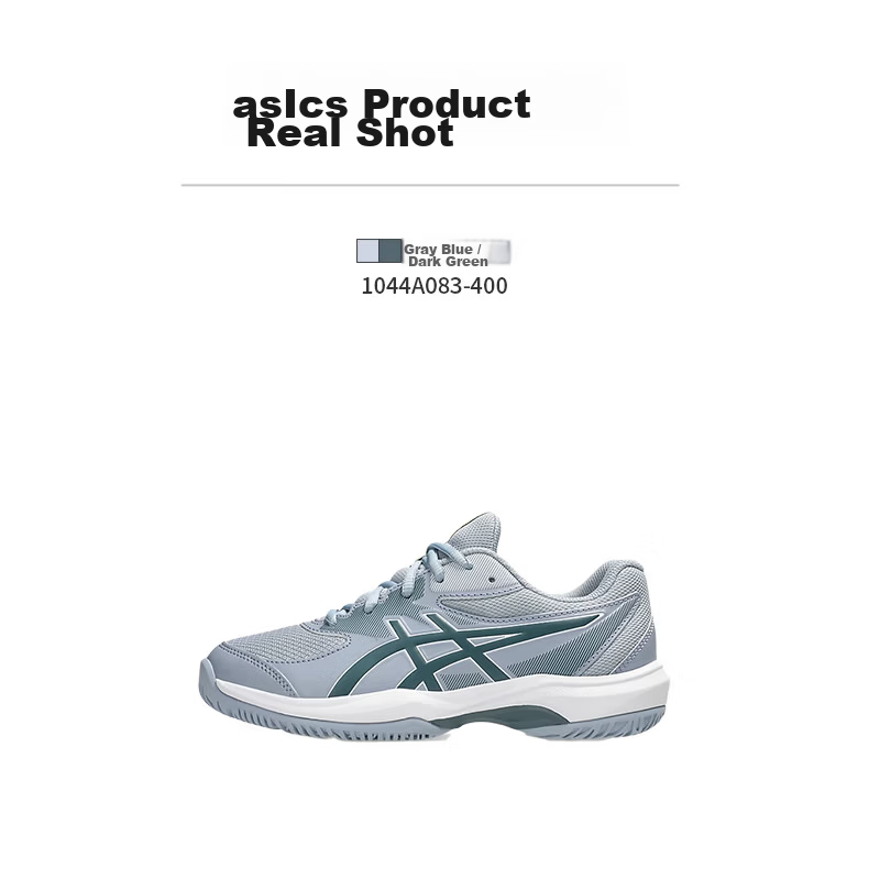 ASICS Kids Tennis Shoes GAME GS Youth Boys Girls Durable Sports Shoes 1044A083-400 Blue Green Size 35 9