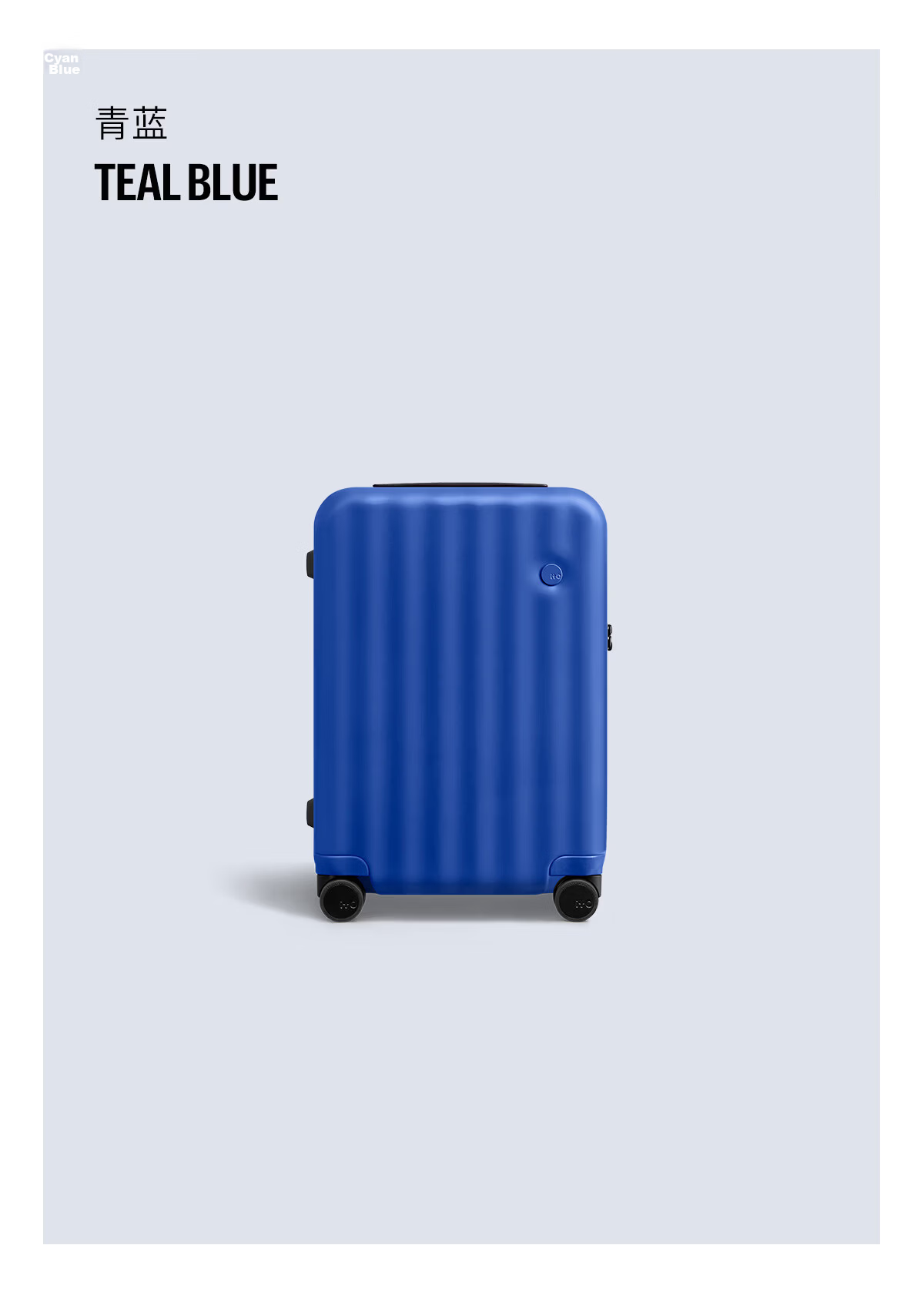 ITO "New Product" CLASSIC WAVE, Blue And Green, 20-Inch Carry-On Luggage, Suitcase with Wheels, Self-Operated Travel Case 15
