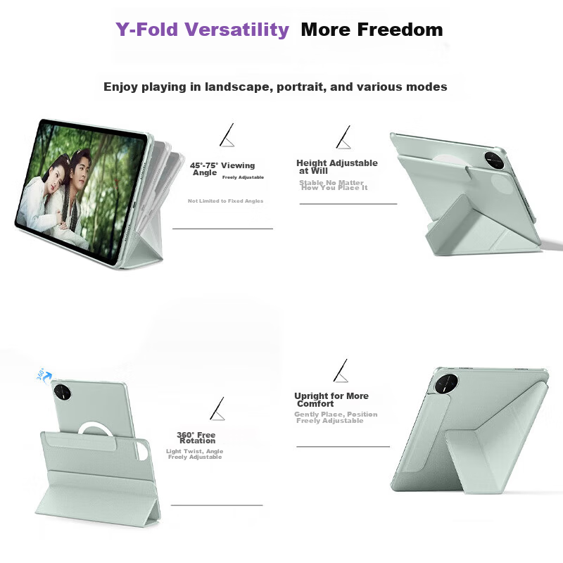 Rishihai Huawei MatePad Mini Protective Case Reading Edition/Collector's Edition Magnetic Detachable PC Matte Hard Shell 8.8-inch Mini Tablet Case 21