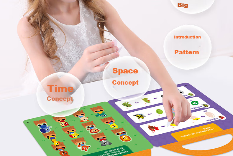 SAALIN Magnetic Tangram Beginner Geometry Cognitive Puzzle Early Education Toy First Grade Teaching Aid 3