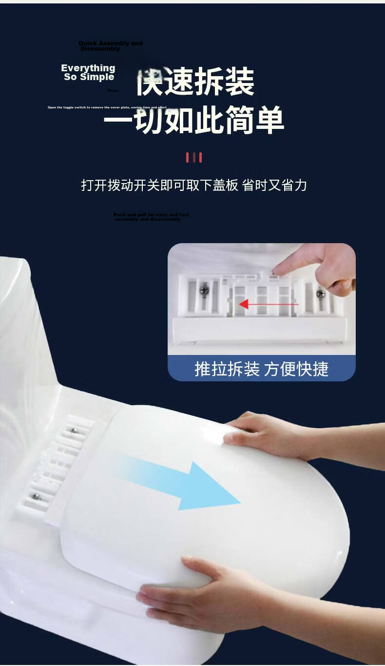 Jingwanhui Universal U-Shaped Toilet Seat Cover Pressure-Resistant Slow-Closing Thickened Old-Style Toilet Seat Ring JW3115 9