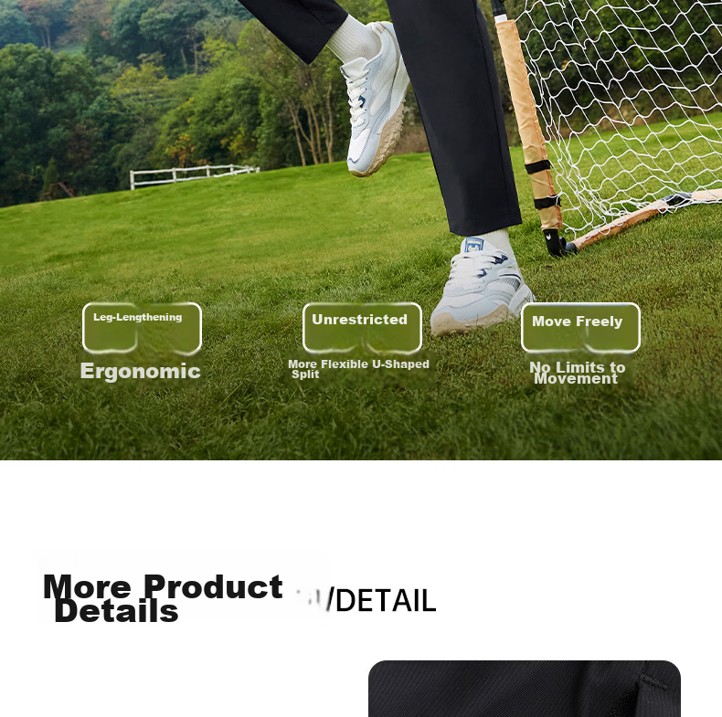 361° Men's Spring Summer Sun Protection Outdoor Sports Casual Loose Cooling Heat Shield U-Shaped Pants 652614707-1 17