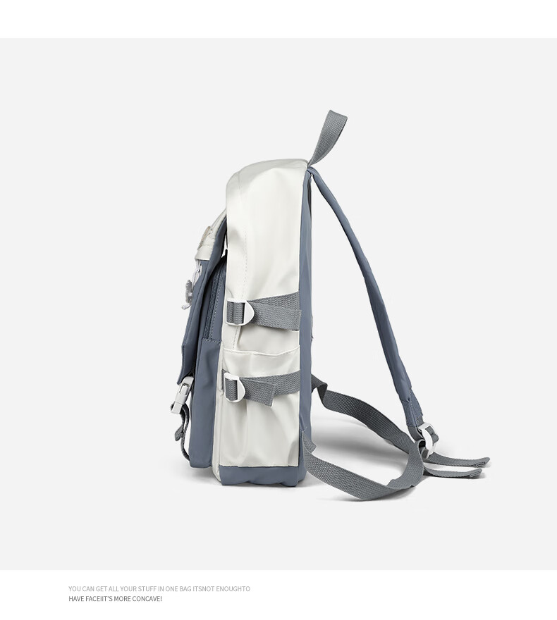 Viney High School Backpack for Middle School Girls, College Students, Primary School Students Grades 4-6 Children Ins Korean Style Backpack 15.6 Inch Laptop Backpack Large Capacity Fashionable Casual Travel Bag High Aesthetic Value Lightweight Stress-Reducing And Load-Reducing Simple Desig 12