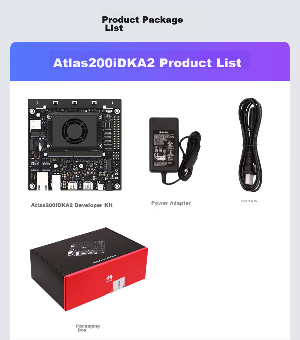LOBOROBOT Huawei Ascend Atlas 200i DK A2 CLB Ascend Developer Kit 4G/8Tops Industrial Development Board 18