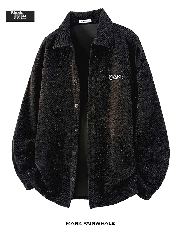 MARK FAIRWHALE Men's Spring Autumn Textured Casual Cardigan Jacket Loose Fit Top Dark Gray 4XL 13