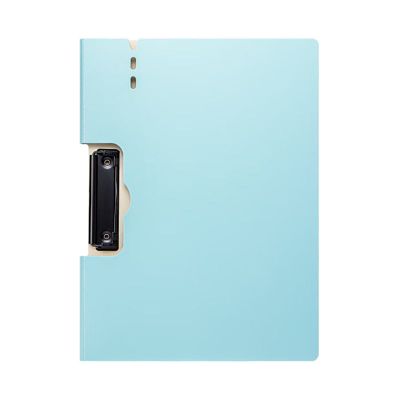 TIANSE A4 File Folder Clipboard, Horizontal Folding Board Clip for Meetings, Poetry Recitation And Contract Signing Clipboard, Exam Paper Storage Folder Menu Holder, TS-10006, Fairy Blue