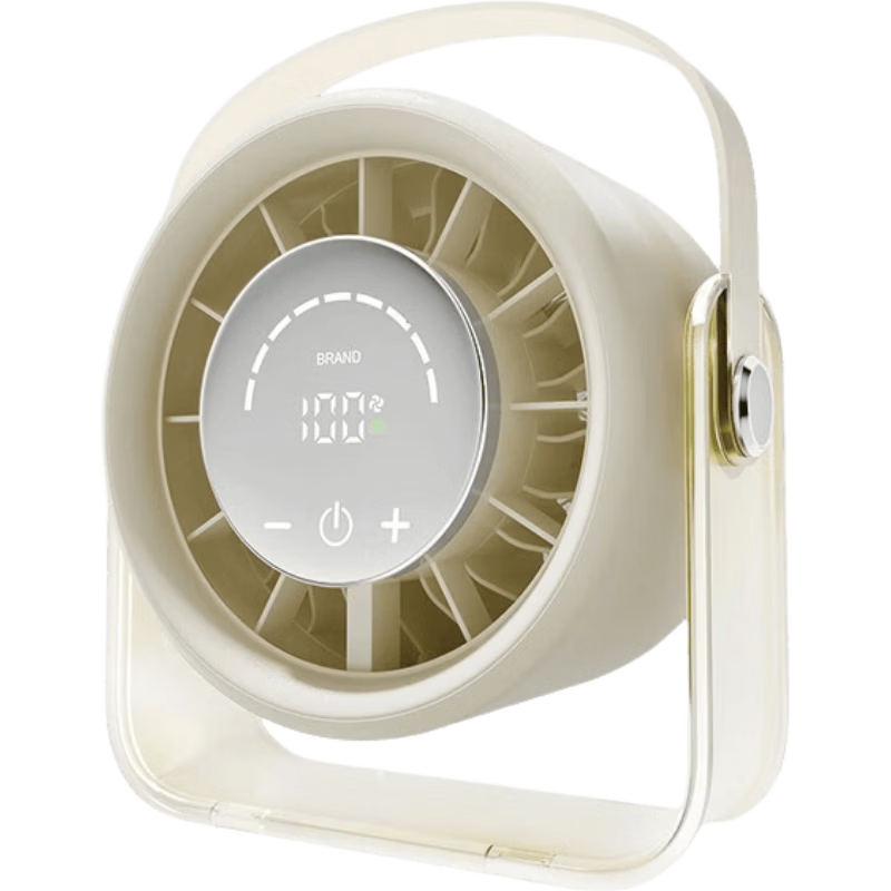 JD Jingzao Desktop Fan with Remote Control, Small Quiet Portable Fan, Long Battery Life, Bedside Office Dormitory Outdoor Handheld Fan